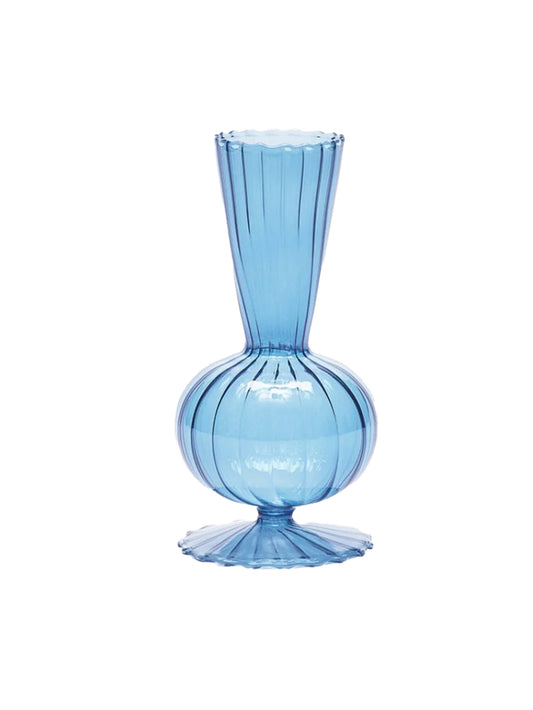 Kim Seybert Tess Bud Vase Blue Weston Table