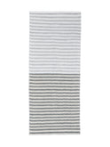 Kontex Black Linen Border Towels