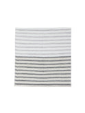 Kontex Black Linen Border Towels Washcloth Weston Table