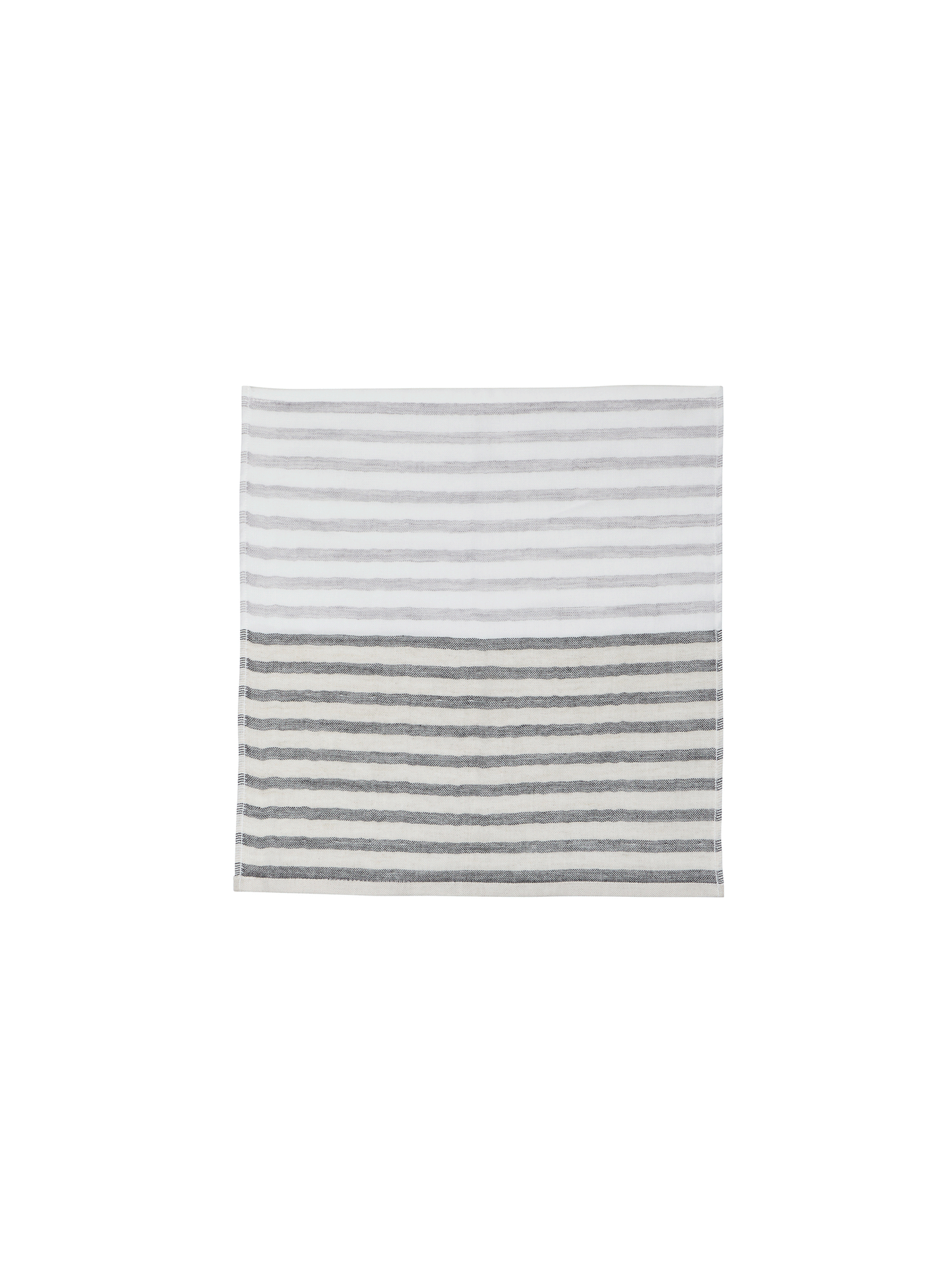 Kontex Black Linen Border Towels Weston Table