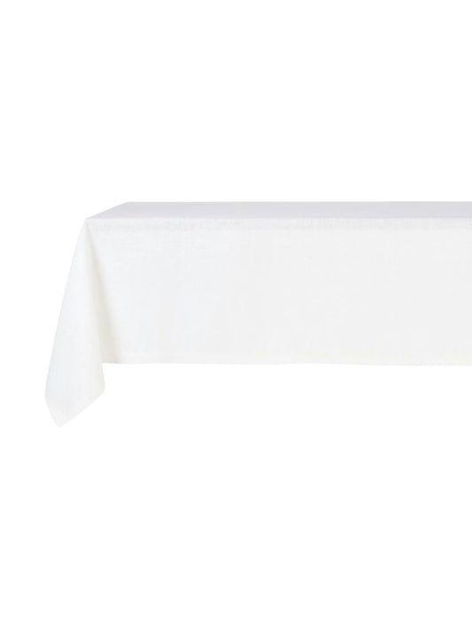 Libeco Riverside Optic White Linen Collection Weston Table