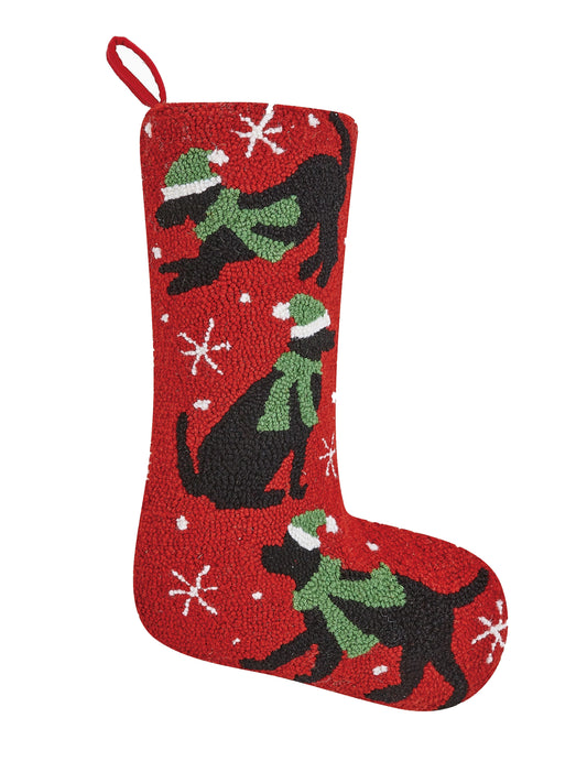 Labrador Trio Hook Stocking Weston Table