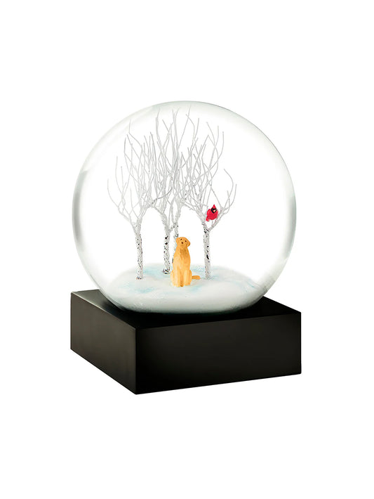 Lab in the Woods Snow Globe Weston Table