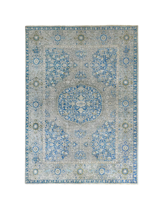 Landry & Arcari Hand Knotted Persian Medallion Rug Weston Table