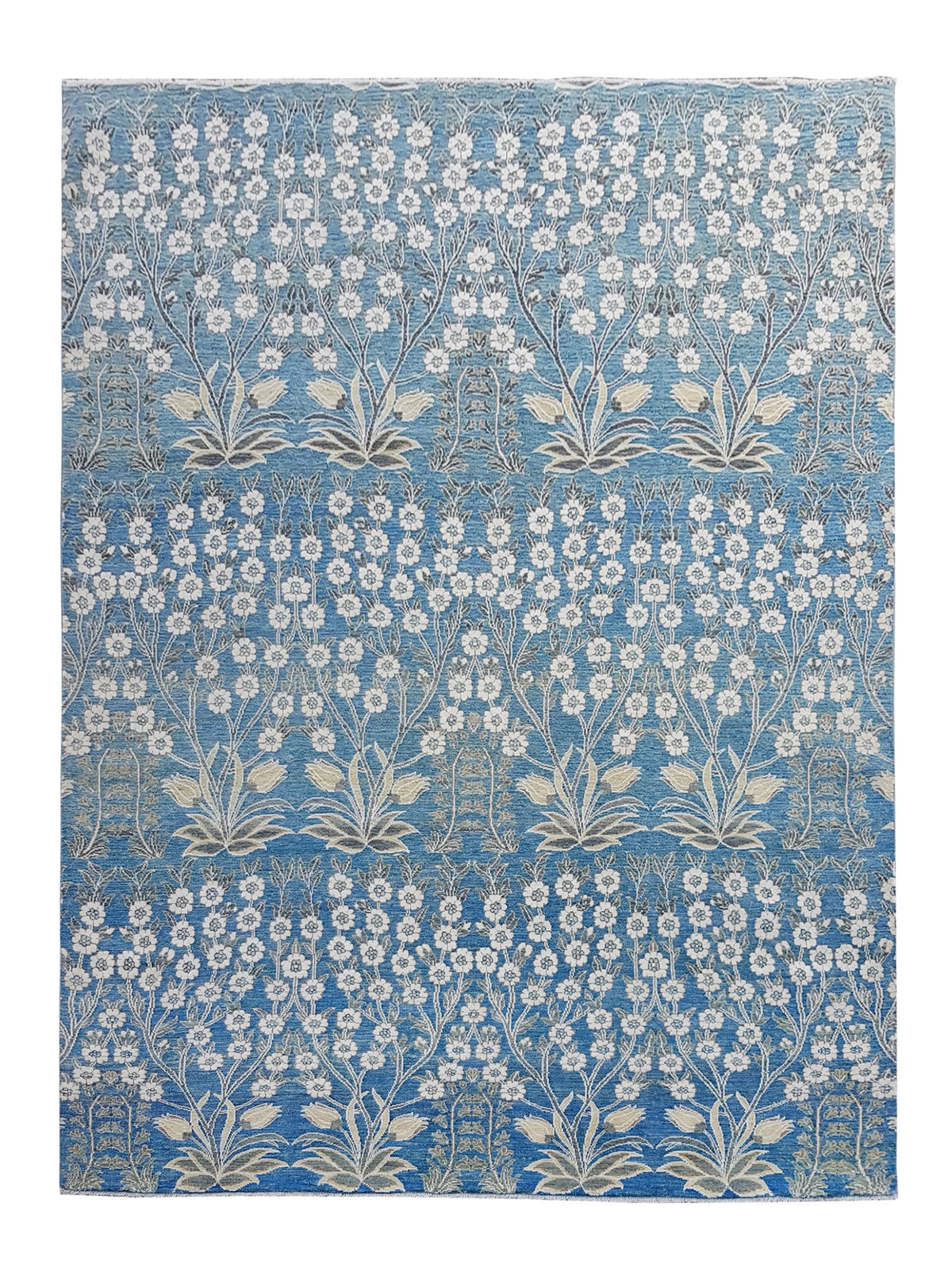 Landry & Arcari Flower Wool on SIlk on Cotton Rug Weston Table