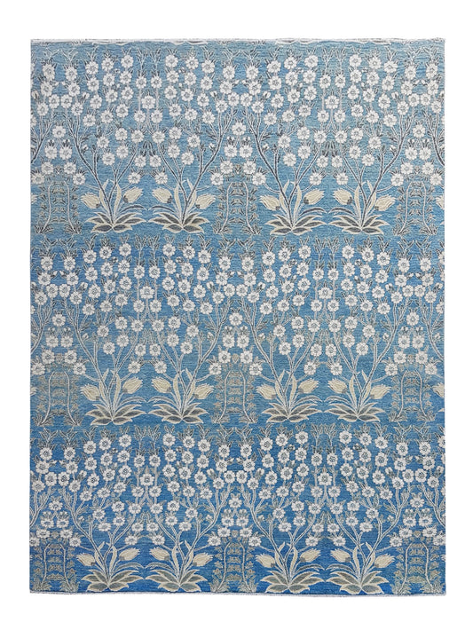 Landry & Arcari Flower Wool on SIlk on Cotton Rug Weston Table