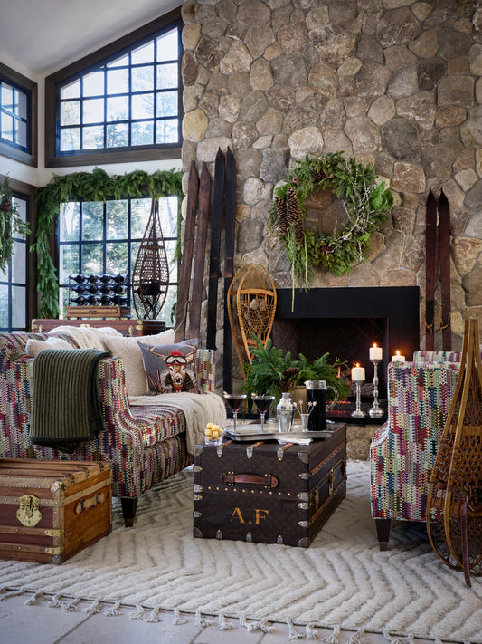 Landry & Arcari Hand Woven Sherpa Wool Rug Weston Table