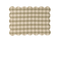 Latte Gingham Placemats Set of Two Weston Table