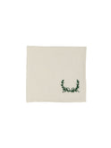 Laurel Leaf Embroidered Linen Napkins Weston Table