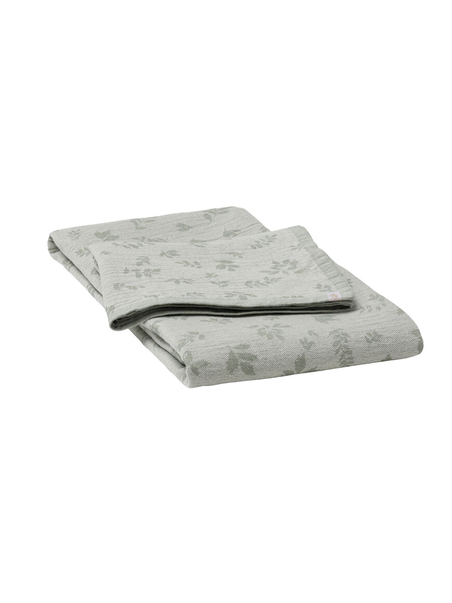 Le Jacquard Francais Green Leaves Throw Weston Table