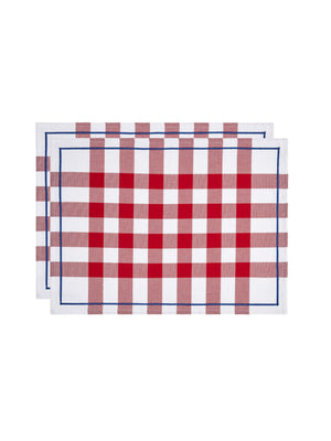  Le Jacquard Francais Red Bistro Placemats Weston Table 