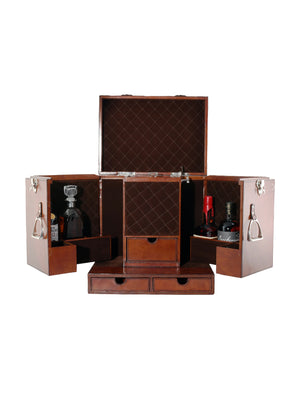  Leather Equestrian Bar Case Weston Table 