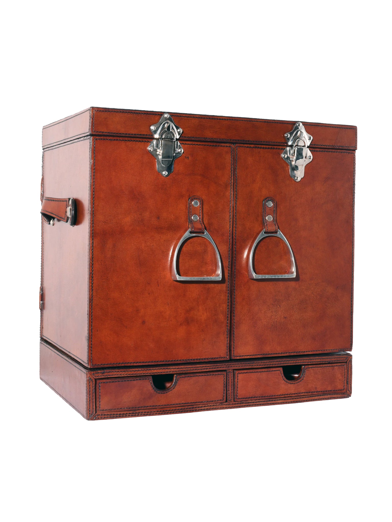 Leather Equestrian Bar Case Weston Table