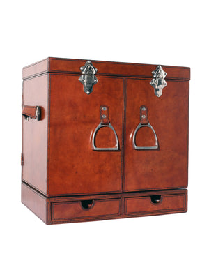  Leather Equestrian Bar Case Weston Table 