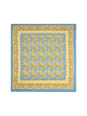 Lemon Yellow and Blue Square Tablecloth Weston Table
