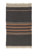 Libeco Belgian Throw Black Stripe Weston Table