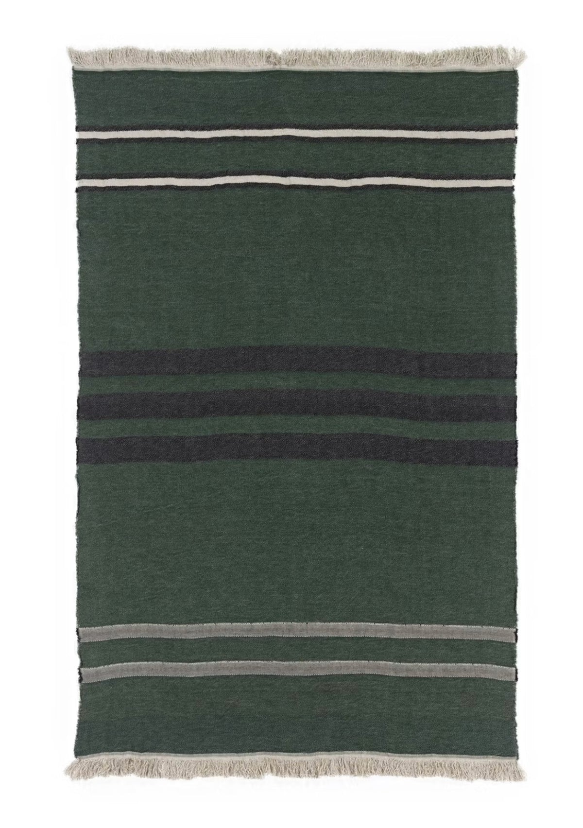 Libeco Belgian Throw Racing Green Weston Table