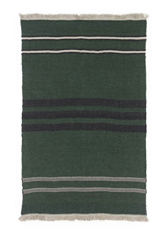 Libeco Belgian Throw Racing Green Weston Table
