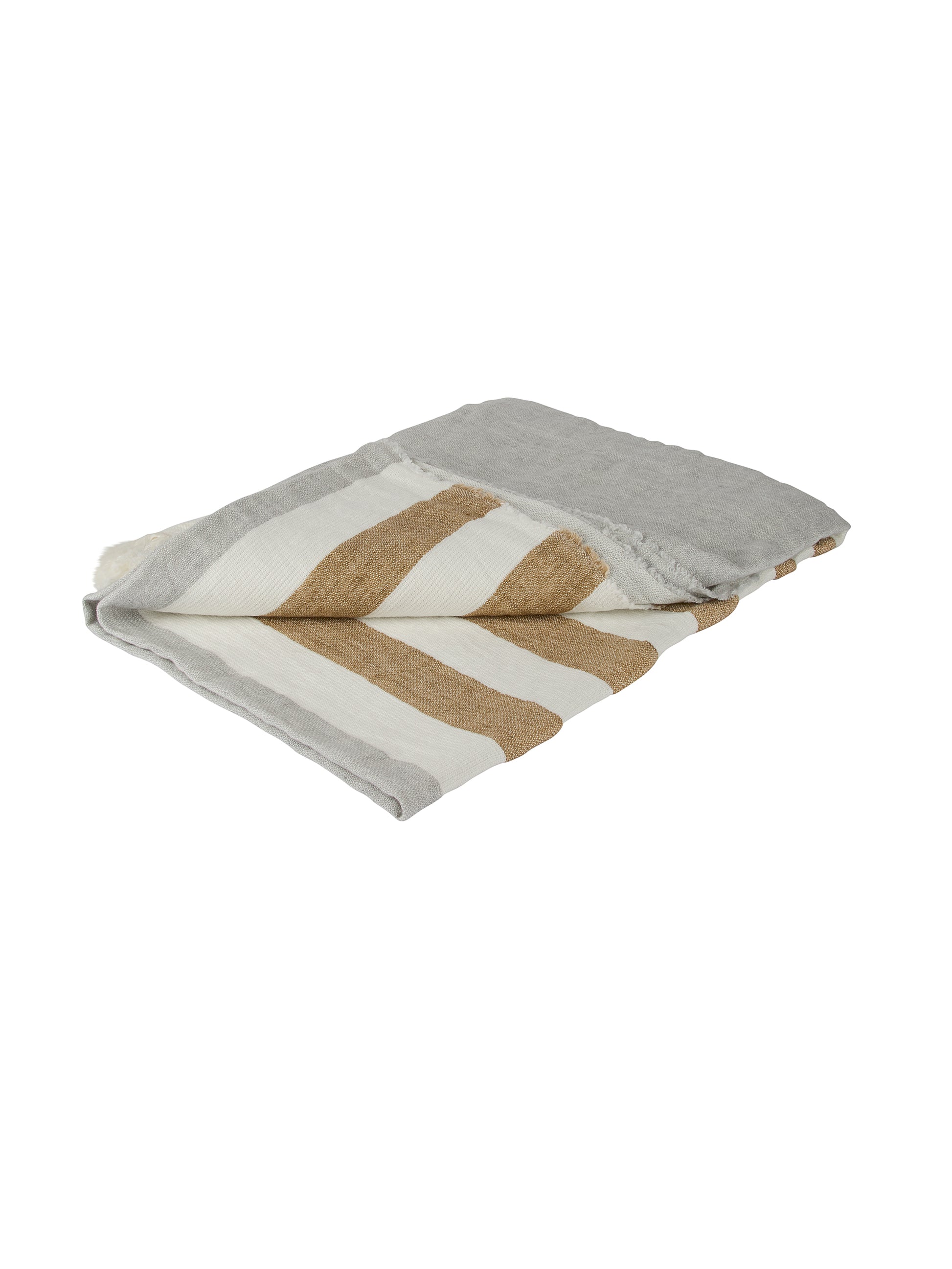 Libeco Belgian Towel Ash Stripe Weston Table