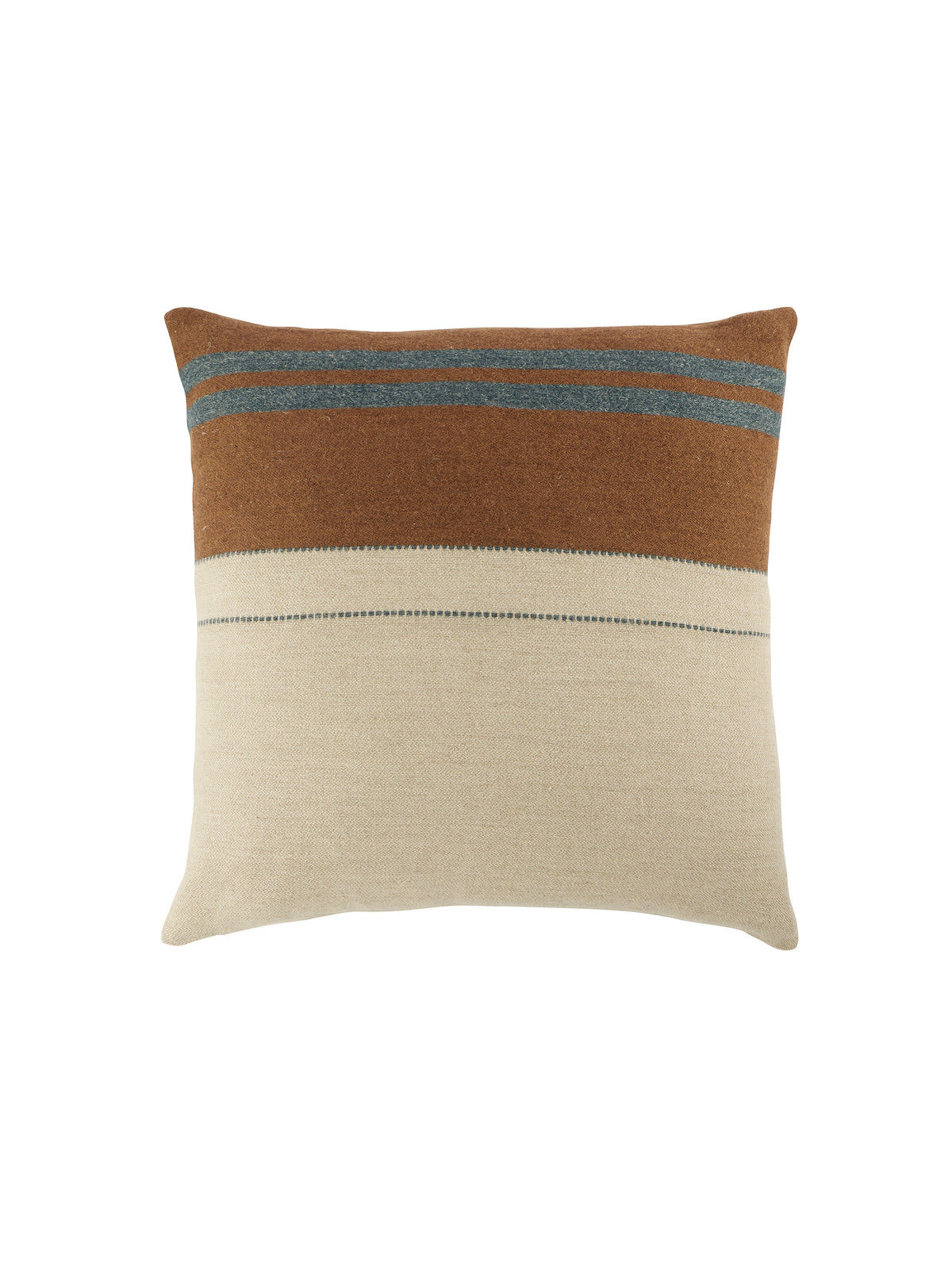 Libeco Highland Stripe Pillow Smoke 20 Inches Weston Table