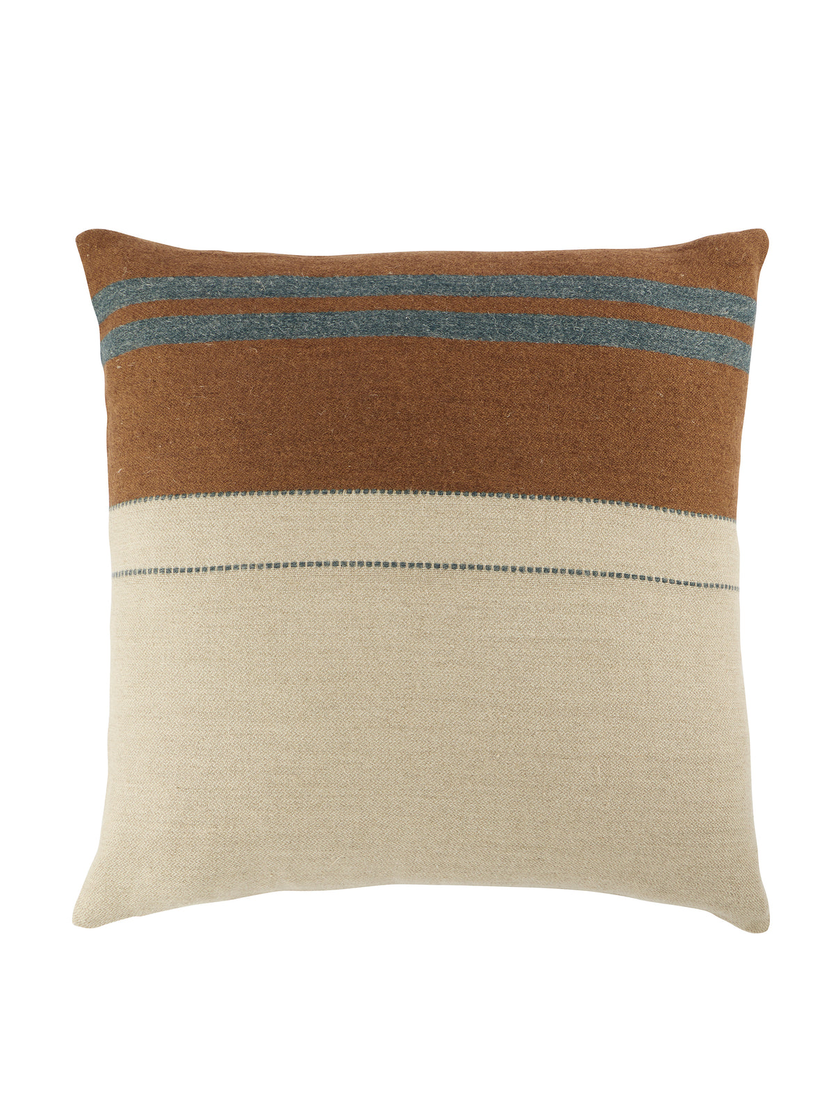 Libeco Highland Stripe Pillow Smoke 25 Inches Weston Table