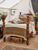 Libeco Highland Stripe Throw Weston Table