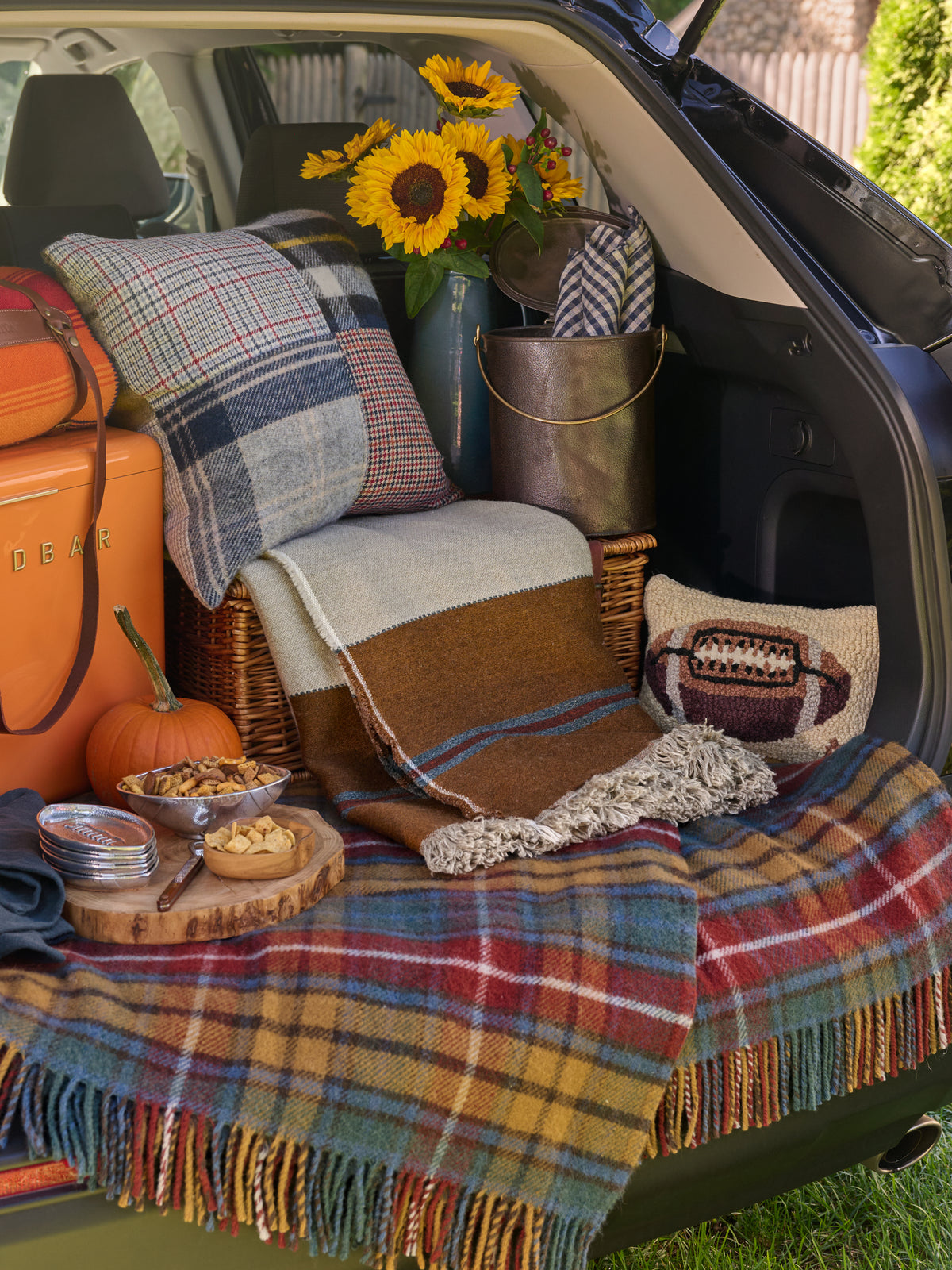 Libeco Highland Stripe Throw Weston Table