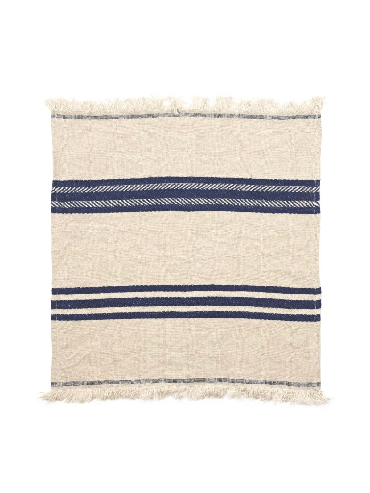Libeco Indigo Stripe Linen Napkins Weston Table