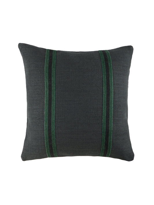 Libeco Leo Pillow Racing Green Stripe Square Weston Table