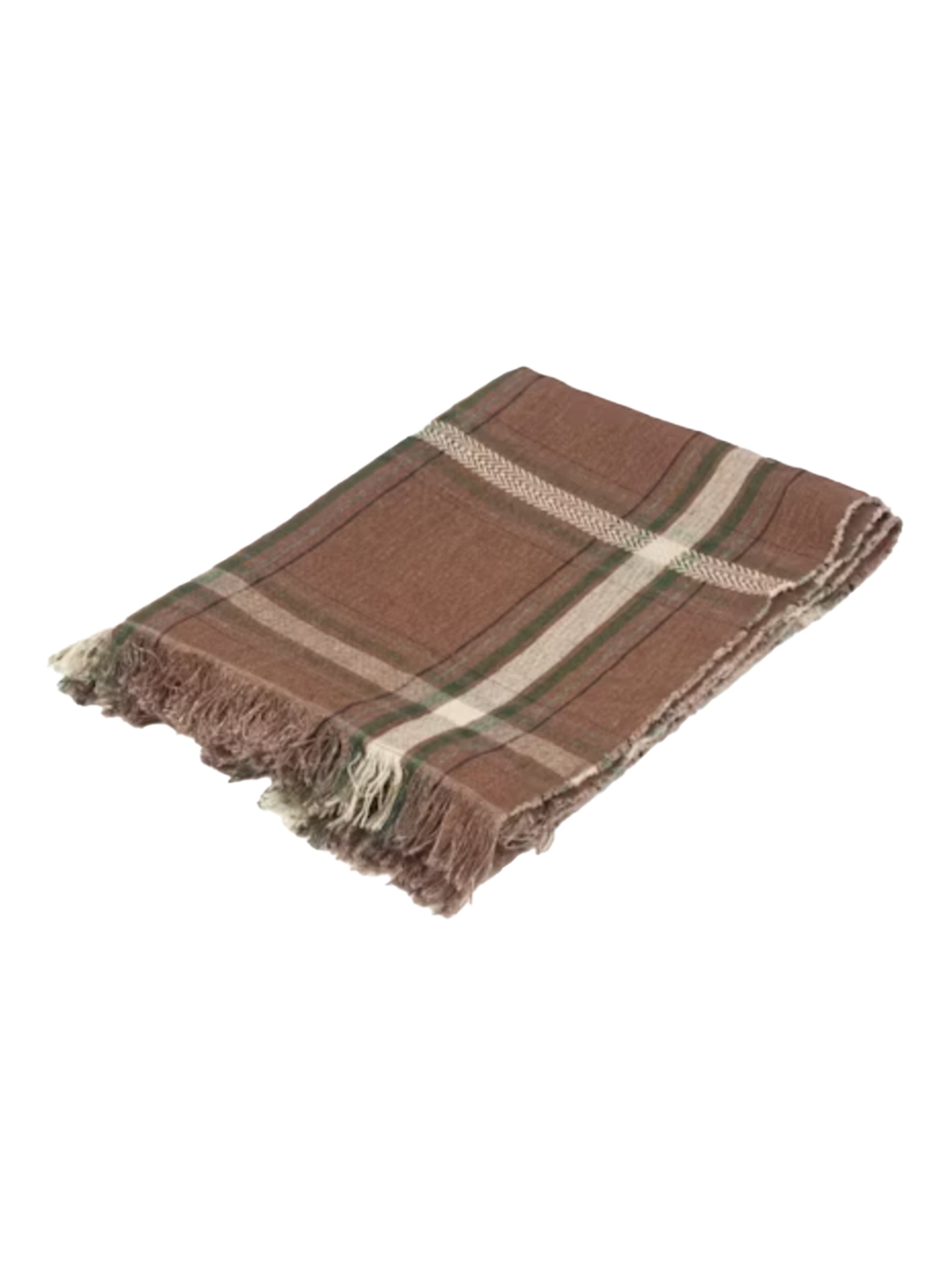 Libeco Rowan Check Linen Tablecloth Weston Table