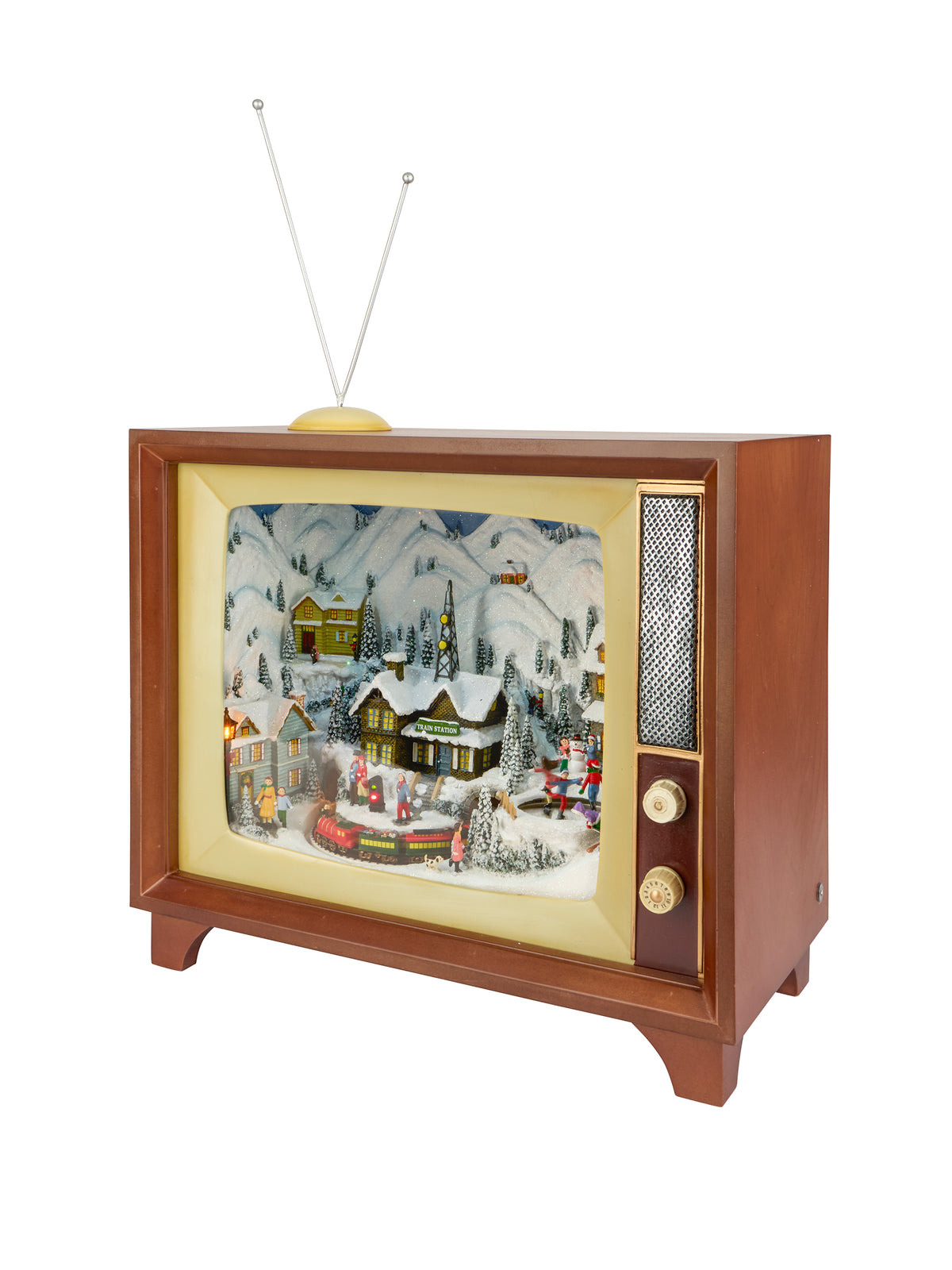 Lighted Musical TV with Train Weston Table