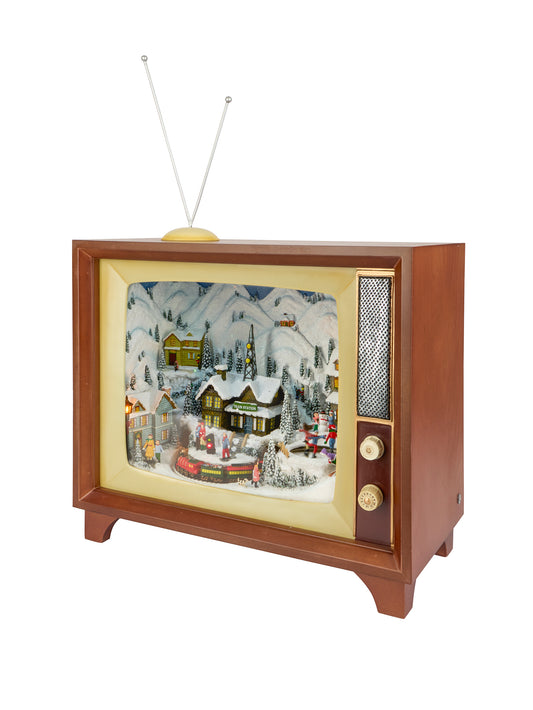 Lighted Musical TV with Train Weston Table