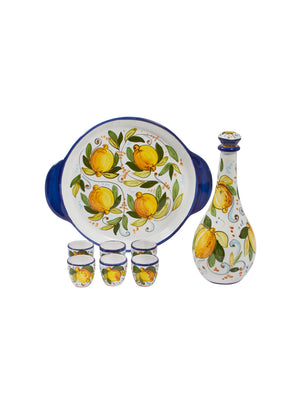  Limoncello Hand Painted Drinking Set Style One Weston Table 