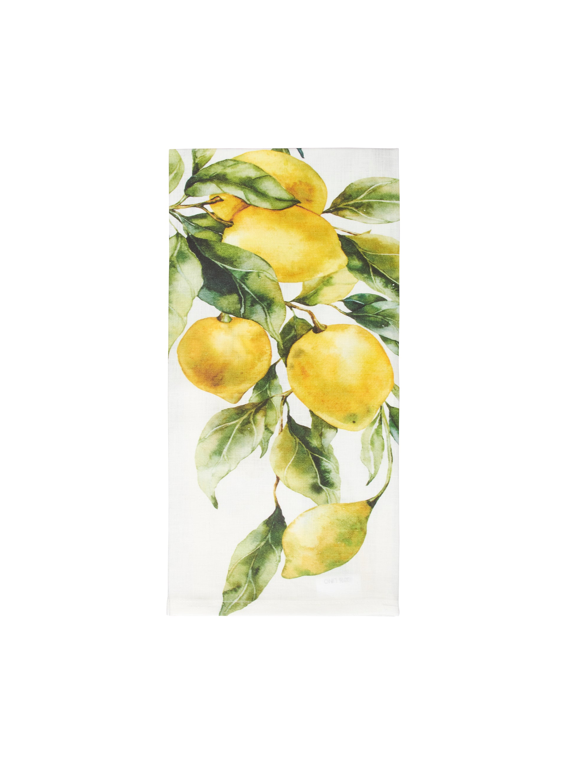 Limoncello Watercolor Linen Towel Weston Table