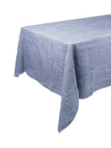 Linen Chambray Blue Tablecloth Weston Table