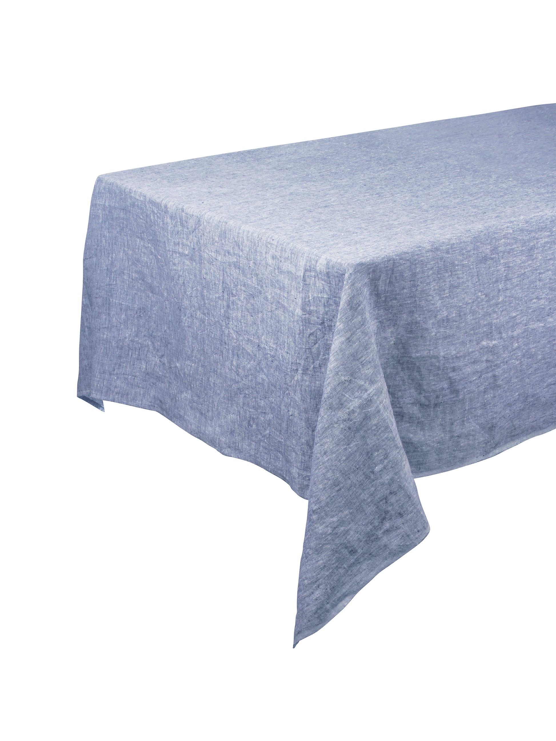 Linen Chambray Blue Tablecloth Weston Table