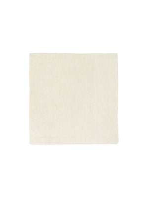  Double Sided Linen Dinner Napkins Cream and Linen Weston Table 