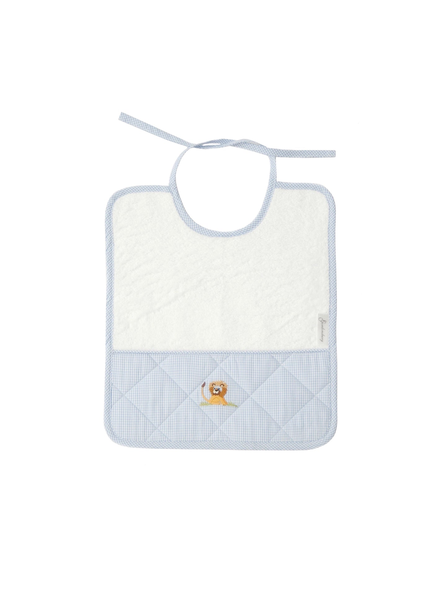 Lion Embroidered Terry Bib Weston Table