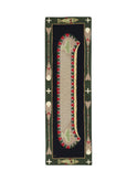 Long Boat Green Hooked Wool Rug Weston Table