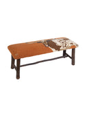 Longhorn Hooked Wool Top Bench Weston Table