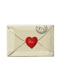Love Script Envelope with Heart Decoupage Glass Tray Weston Table