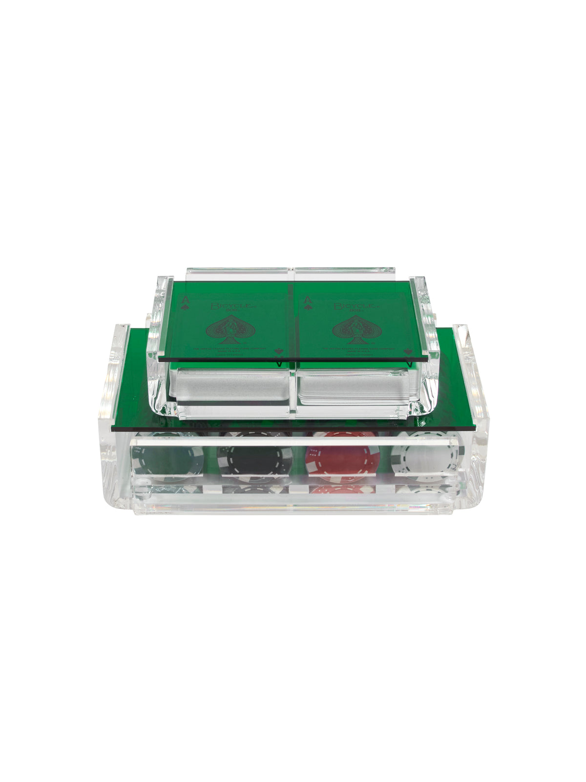 Luxe Poker Set Green Weston Table