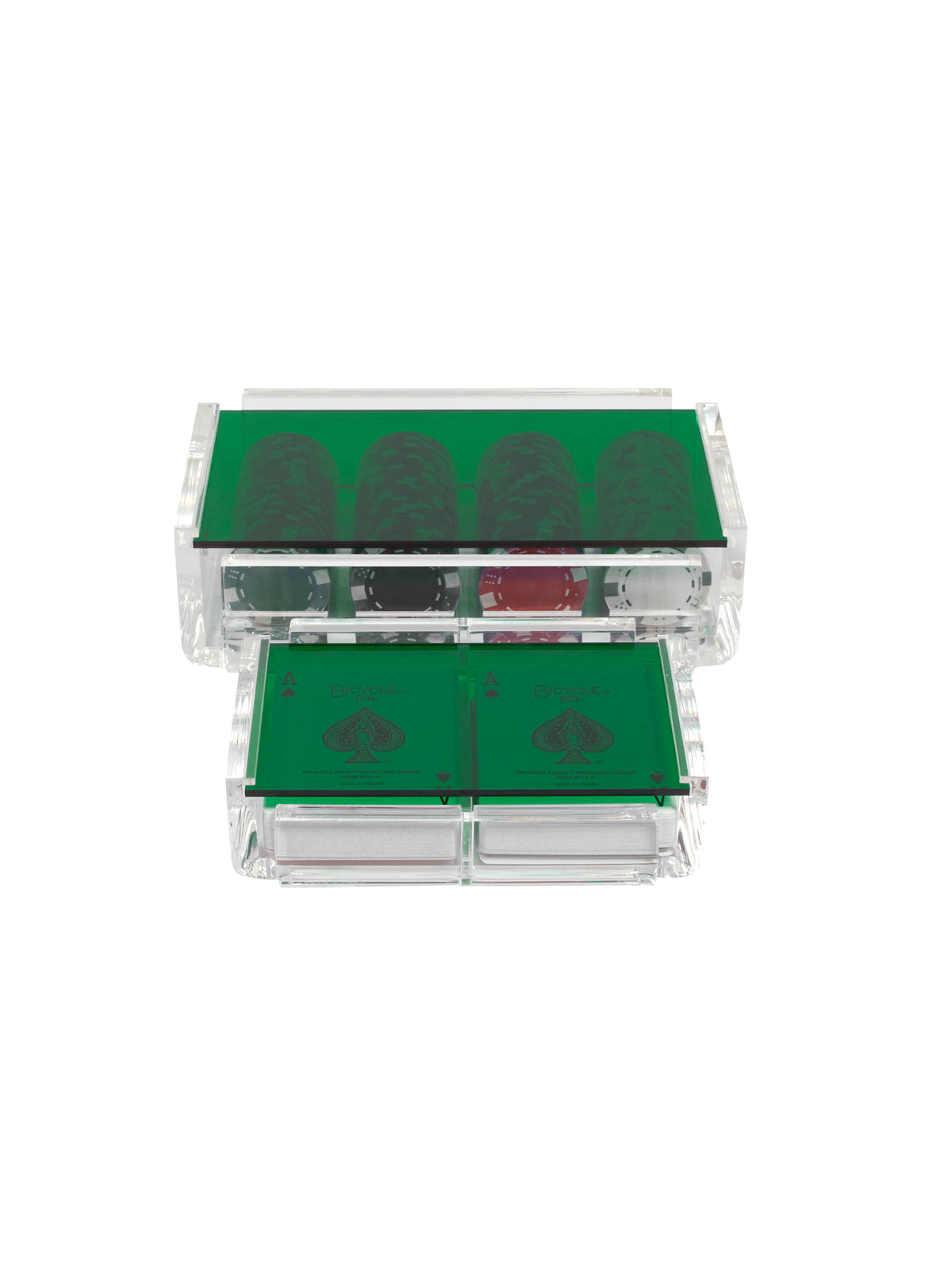 Luxe Poker Set Green Weston Table