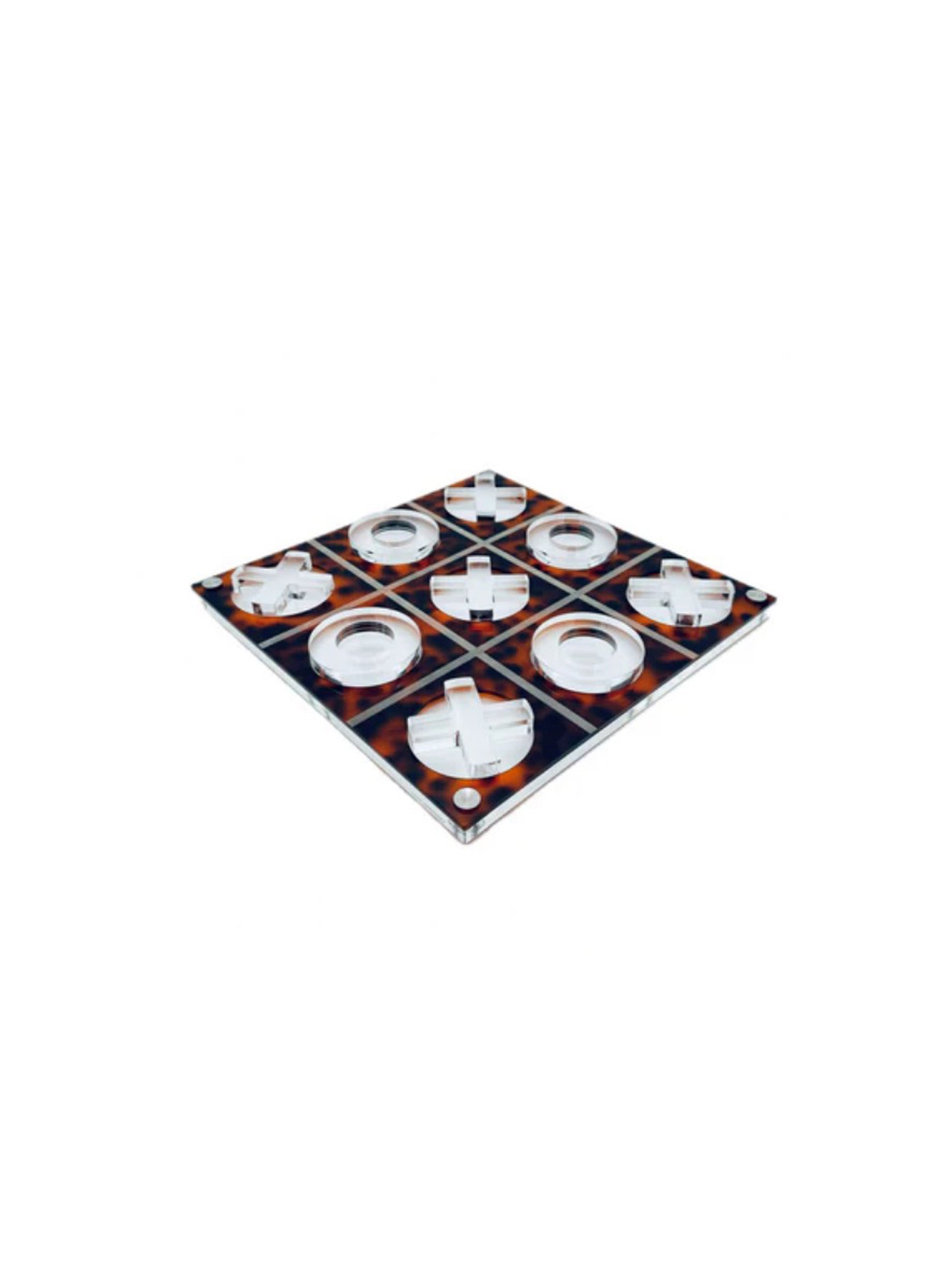 Luxe Tortoise Tic Tac Toe Game Weston Table