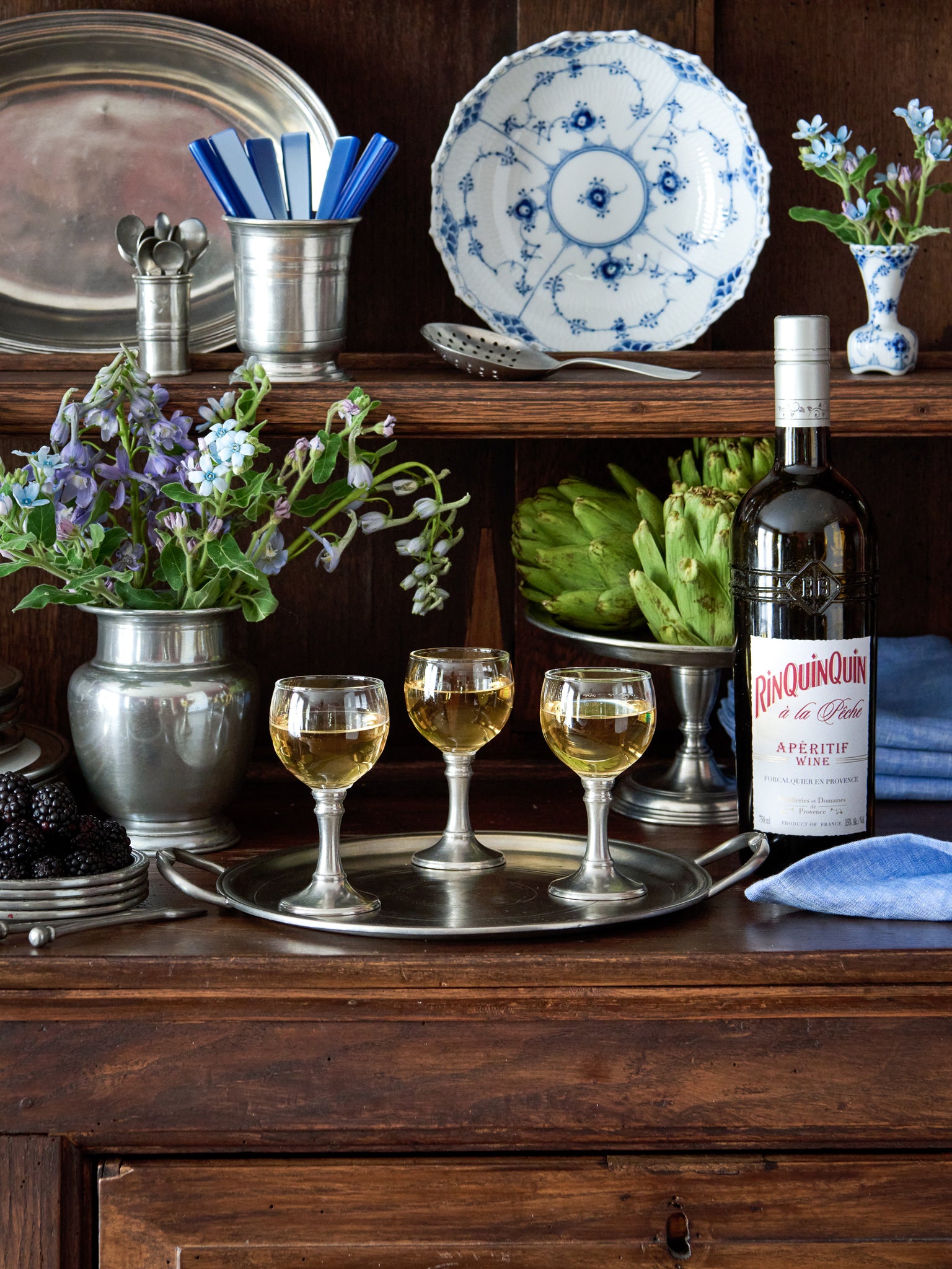 MATCH Pewter Sherry Glass Weston Table