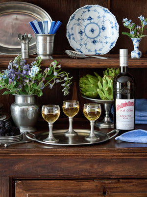  MATCH Pewter Sherry Glass Weston Table 