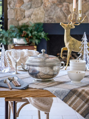  MATCH Pewter Beaded Round Tureen Weston Table 