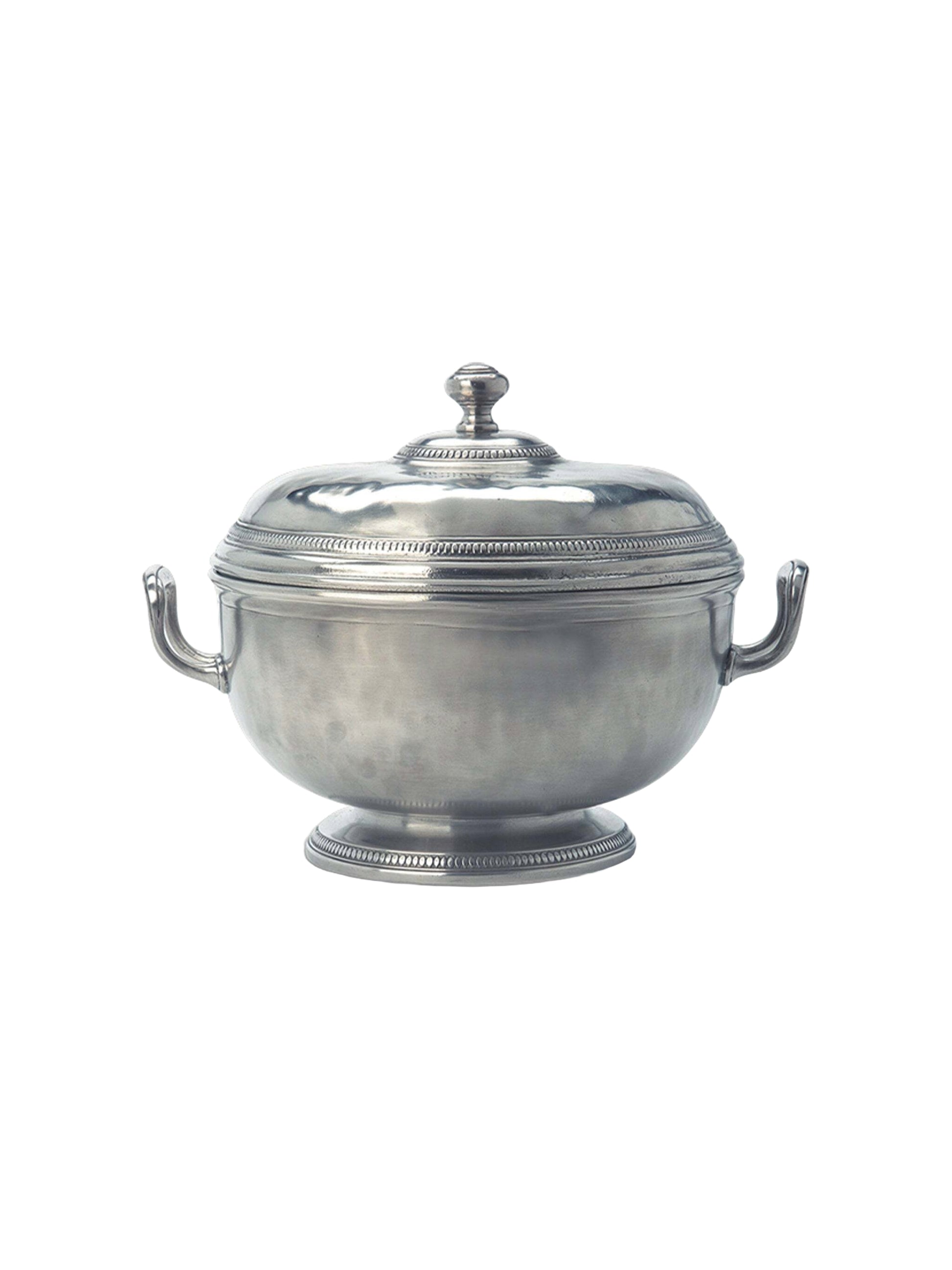 MATCH Pewter Beaded Round Tureen Weston Table