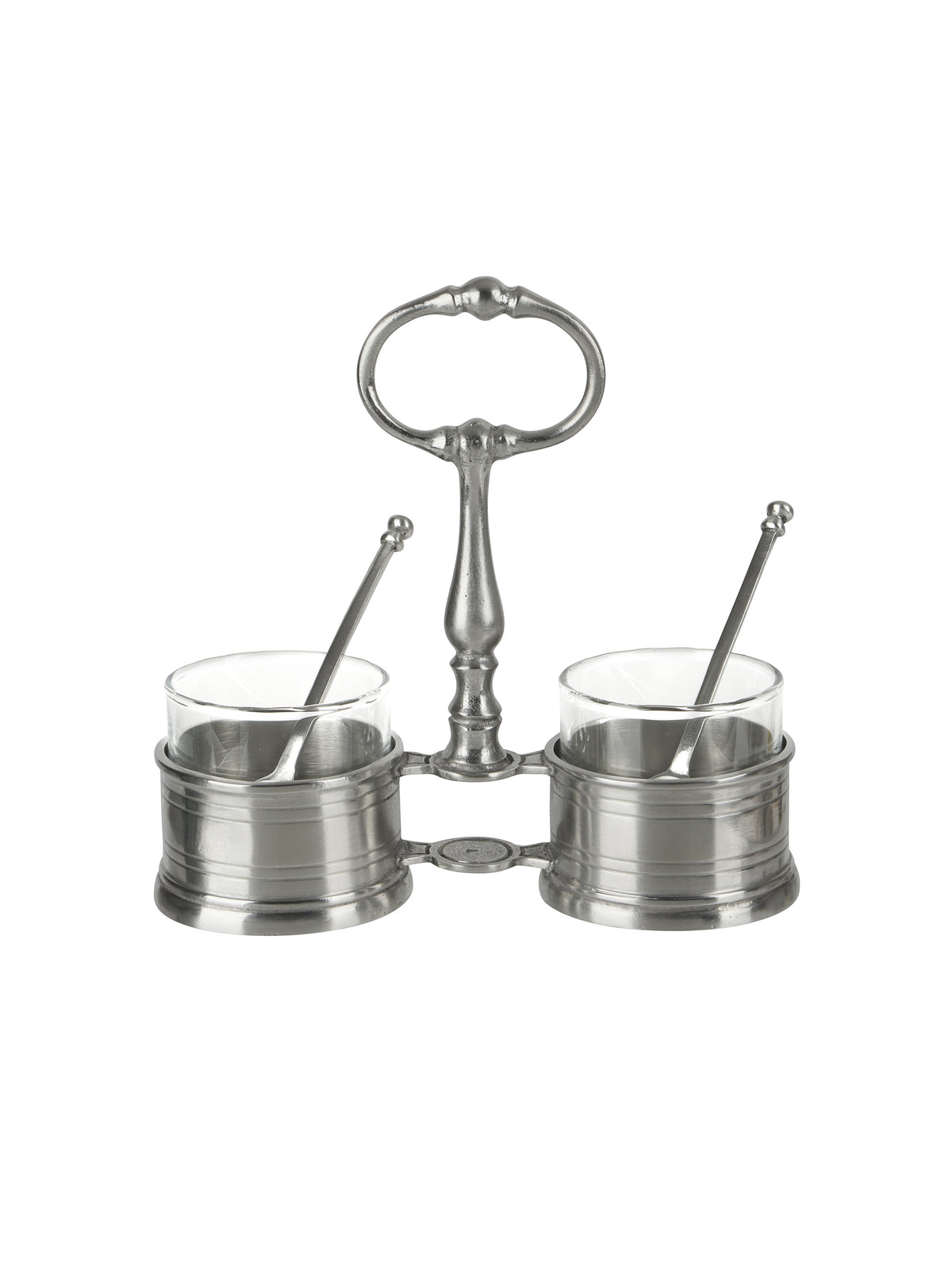 MATCH Pewter Condiment Cellar Caddy with Spoons Weston Table