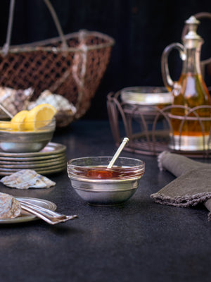  MATCH Pewter Condiment Uno with Glass Insert Weston Table 